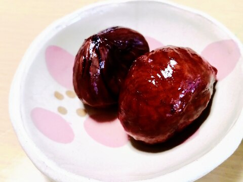 バニラエッセンスが香る栗の渋皮煮♪